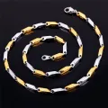Fashion Frill Men's Double Coated Popular Stainless Steel Silver Chain For Men Boys Girls Stylish Necklaces Silver Chain Anniversary Love Gift For Husband Unisex Chains. 