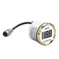 Boat Depth Sounder Anti Fog Glass Waterproof LCD Digital Display White Backlight Boat Depth Gauge with Alarm for Yachts. 
