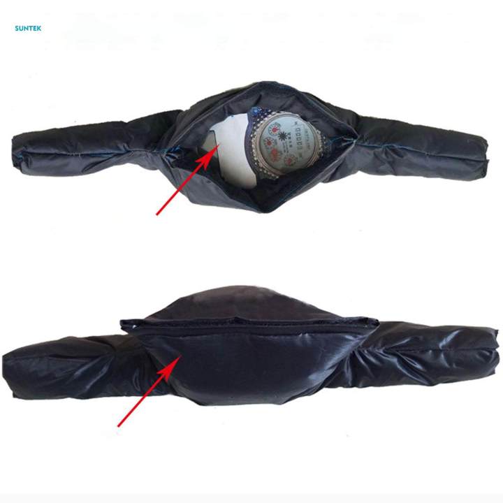 Pipe Insulation Bag Waterproof Weather Protection for Outdoor Water Systems Oxford Cloth