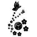Wall Quartz Clocks DIY Mirror Acrylic Material Sticker Modern Style Butterfly Decoration Watches for Living Room. 