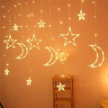 1Set 3.5M Decorative Starry String Curtain Ramadan Lights for Ramadan Home Decoration Party. 