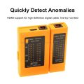 Network Cable RJ 45 HDMI-compatible A Connector Cable Tester Networking Ethernet Tool Tracker Cat 5e Cat 6e Cable. 
