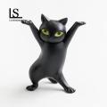 Cat Shape Toy Mini Funny Cartoon Cat Statue Ornament Adorable Dancing Cat Figure Decoration Southeast Asian Buyers' Favorite. 