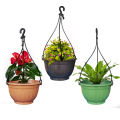 Hanging Flower Plant Pots Indoor Outdoor Balcony Patio Hanging Basket Set for Home Gardening 5PCS. 