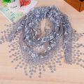 Mantilla HOT Fringe Crochet Lightweight Wrap Sheer Print Ladies Shawl Design Fashion Lace Scarf Triangle. 