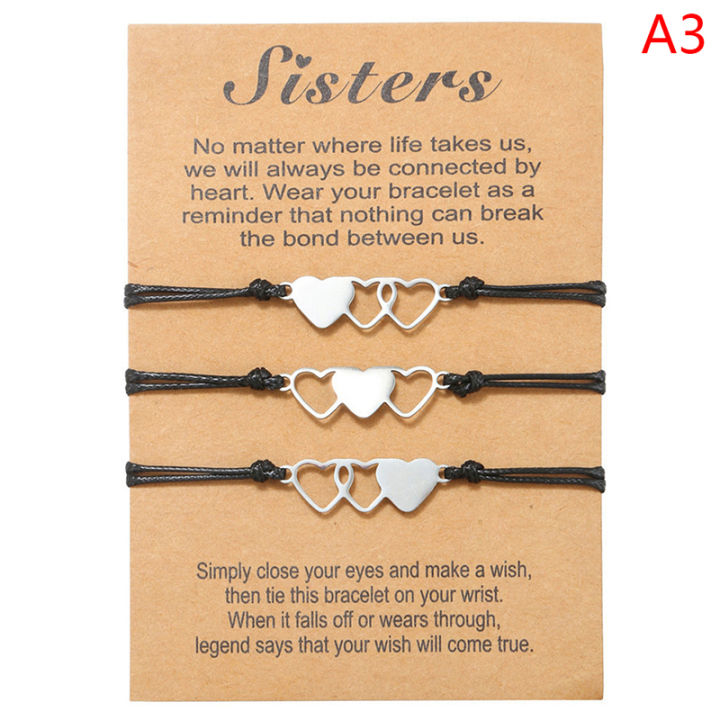 Charm Friendship sister Bracelets Sister Best Friend Bracelet with