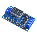 DC 12V 24V Dual MOS LED Digital Time Delay Relay Trigger Cycle Timer Delay Switch Circuit Board Timing Control Module DIY. 