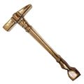 Tabla Hammer Made From Brass Heavy Duty 390 Grams Approx Weight Gold and silver colour - Traditional musical instrument. 