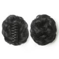 New 2024 Bun Head Wig Hairpiece Wig Claw Clip Natural Fluff Artificial Hair Updo Female. 