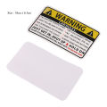 1 Pcs Decal Safety Warning Rules Decal PVC Car Stickers Auto NO AIRBAGS WE DIE LIKE REAL MEN for Car Audi Honda Toyota KIA. 