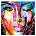 Diamond Embroidery Abstract Colorful Face Full Square Round Diamond Painting Woman Cross Stitch Portrait Mosaic Art Home Decor. 