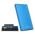 【Blue 】 Portable USB 2.5inch SATA Hard Disk Drive Enclosure Case PC. 