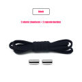 LSGS Elastic No Tie Shoelaces Semicircle Shoe Laces For Kids and Adult Sneakers Shoelace Quick Lazy Metal Lock Strings Rope Round. 