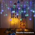 Auoyo Light Strip Christmas Lights Icicle Lighting 4M Curtain String Lights Waterproof Socket Party Garden Eaves Outdoor Decoration For Wedding Party Home Garden Street. 