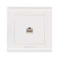 Modular White Cat 6 Data Socket Outlet. 