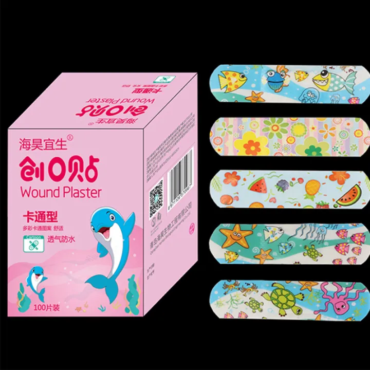100pcs%20Cartoon%20Waterproof%20Hemostasis%20Kids%20Band%20Aid%20Stickers%20Adhesive%20Bandage%20Wound%20Strips%20Plasters%20For%20Children%20-%20Image%206