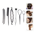 3/4/6pcs French Braid Tool Loop Elastic Hair Bands Remover Cutter Rat Tail Comb Metal Pin Tail Braiding Combs For Hair Styling. 