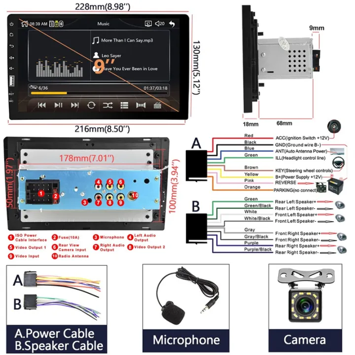 Single%20Din%20Car%20Stereo%20Carplay%20Android%20Auto%20Car%20Multimedia%20Player%209%20Inch%20HD%20Touchscreen%20Car%20Radio%20Supports%20FM/AM%20Radio%20Mirror%20Link%20SWC%20-%20Image%207