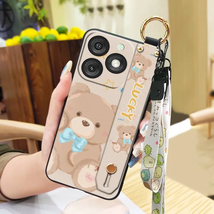 Anti-dust%20Cartoon%20Phone%20Case%20For%20Itel%20A50/A667L%20Durable%20Shockproof%20Silicone%20Back%20Cover%20Wrist%20Strap%20Cute%20Fashion%20Design%20-%20Image%2010