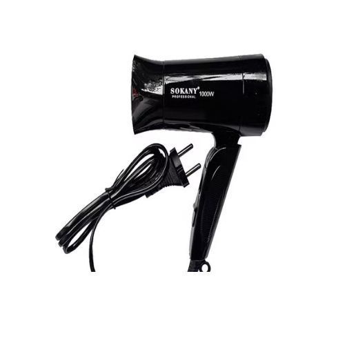 SOKANY SK-3666 Professional Foldable handle Hair Dryer -1000W- Black