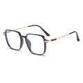 Transparent Big Frame Anti-blue Light Glasses Prescription Glass Frames Retro Unisex Square Frame Blue Light Blocking Glasses Lightweight Square Transparent Glasses for for Men Women  Lenses Comfort. 