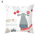 Pillow Slip Christmas Theme Pattern Hidden-Zipper Polyester Sofa Bench Cushion Cover Home Decor. 