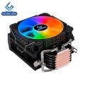 CPU Cooling Fan RBG , 2 Tube PC CPU Cooler 3 Pin Single Fan CPU Cooler Mute CPU Air Cooling Fan For LGA 775, For AM2 AM2+ AM3, For LGA 1155 1156 1366. 