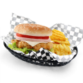 24Pcs Plastic Basket Serving Tray French Fries Basket Oval Fast Food Tray Restaurant Bar Food Tray Fries Food Service Tray Black. 