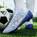 Original Print Football Field Boots For Men High Top FG/TF Men's Futsal Shoes Outdoor Non-slip Society Soccer Training Shoes Man. 