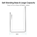 Acrylic Mail Holder Mail Organizer Countertop,Letter Holder for Desk Envelope Holder Mail Sorter Stand for Home Office Easy to Use. 