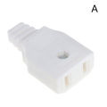 US 2 Flat Pin AC Electric Power Male Plug Female Socket Outlet Adapter Wire. 