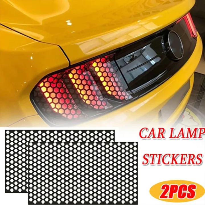 Honeycomb Car Sticker Cut-Out Hollow Auto Lamp Film Grid Side Shield ...