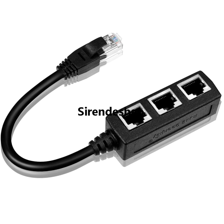 Sirendeshao RJ45 Ethernet Cable Splitter Network Adapter,Ethernet ...