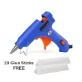 Hot Melt Glue Gun (20 Glue Sticks-FREE) 100% Premium Quality 20W (100-240V). 