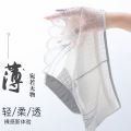 4Summer Ultra-Thin Charming Nude Feel Seamless Ice Silk Lace Girl Graphene Antibacterial Women's Underwear. 