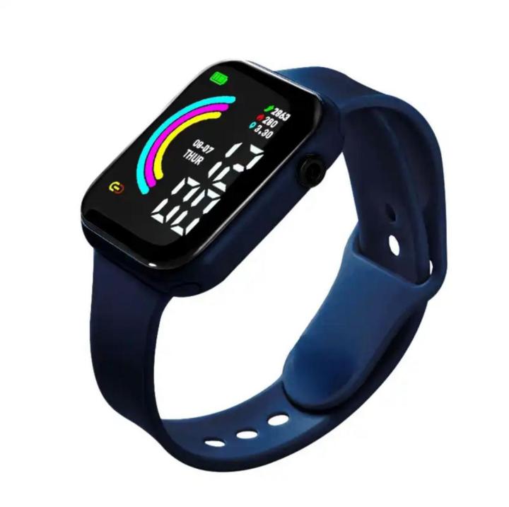 Digital LED rainbow watch