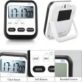 Useful Digital Display Digital Kitchen Timer Multifunctional Loud Alarm Count Down Clock Student Learning Time Manager Cooking Timer Kitchen Tools. 