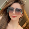 Big Square Rimless Cut Edge Sunglasses Sun Glasses Women Ins Accessories. 