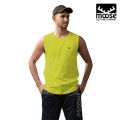 Moose Men’s Tank Top - Lemon Yellow. 