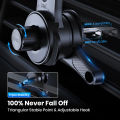 TOPK Car Phone Holder [Wider Clamp Metal Hook] Car Phone Mount [Thick Cases Friendly] Air Vent Clip Cell Phone Holder for All. 