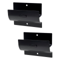 Heavy-Duty Ladder Hanger-Wall Mount Ladder Hooks for Ladder Storage-Wheelbarrow Hangers for Garage Wall-2 Pack Black. 