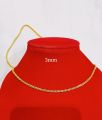 Rantai leher EMAS KOREA Jewellery Necklaces nipis 35cm-45cm/ 3mm golden plated. 