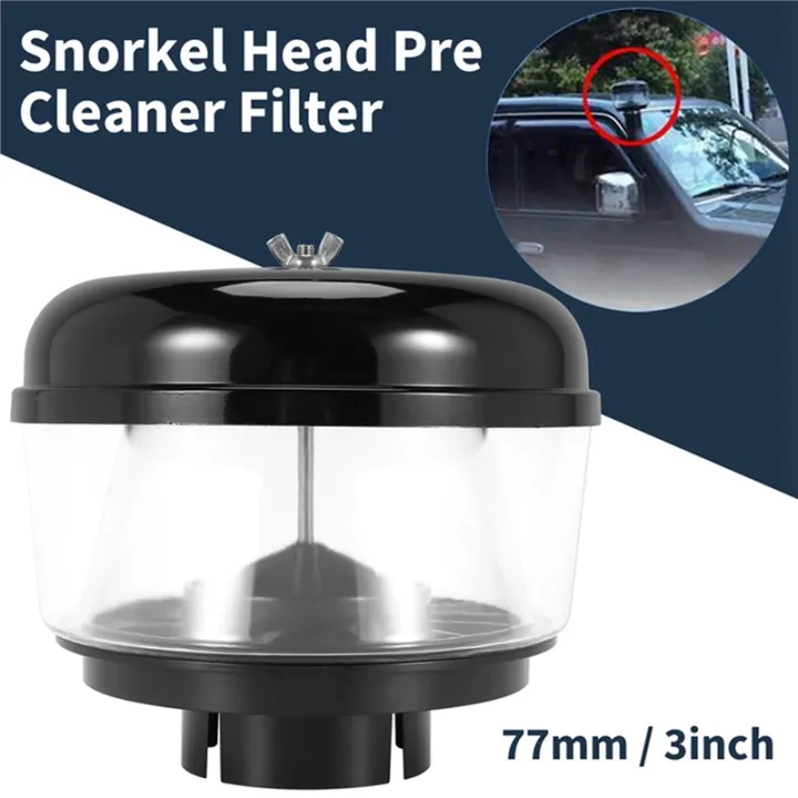 2pcs%203%20Inch%2077mm%20Water%20Trap%20Snorkel%20Head%20Pre%20Cleaner%20Air%20Flow%20Car%20Snorkel%20Head%20Snorkel%20Ram%20Sand%20Cup%20for%20Nissans%20-%20Image%205