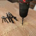 10pcs Woodworking Twist Drill Bit Wood Drills With Center Point Hole Sawcarpentry Tools 3/4mm Diameter For Woodworking Carving. 