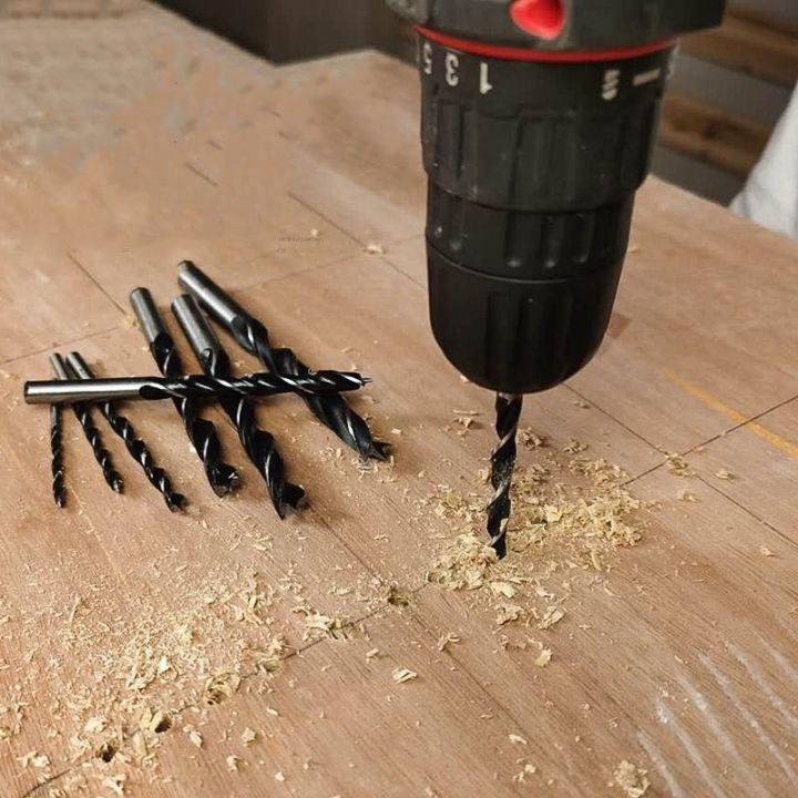 10pcs%20Woodworking%20Twist%20Drill%20Bit%20Wood%20Drills%20With%20Center%20Point%20Hole%20Sawcarpentry%20Tools%203/4mm%20Diameter%20For%20Woodworking%20Carving%20-%20Image%202