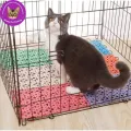 [Happy Pet Trading]Dog Cat Pet Mat Plastic Hollow Hole Design Cage Plate Feeding Wash Pad Cage Mat Anti-Fall Cage Mat Anti Fall Mat. 