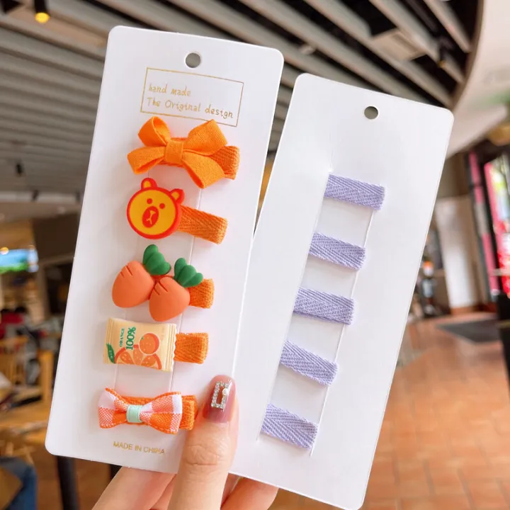 5pcs/Set%20Cute%20Cartoon%20Girls%20Hair%20Clips%20Sweet%20Princess%20Bowknot%20Flower%20Baby%20Hairpin%20Headwear%20Accessories%20-%20Image%205