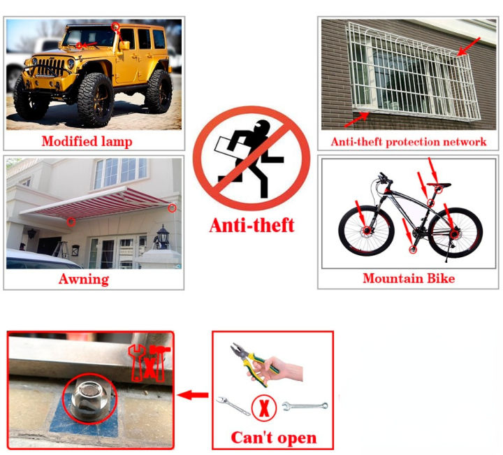 A2-70%20Stainless%20Steel%20Nut%20Break%20Off%20Shear%20Anti%20Theft%20Breakaway%20Twist%20Security%20M6%20M8%20M10%20M12%20-%20Image%202