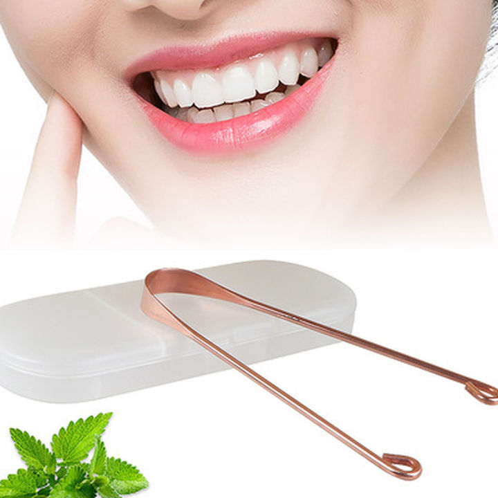 【EleganceWorld】1pcs Tongue Scraper er Metal Copper ing Scraper for Men ...