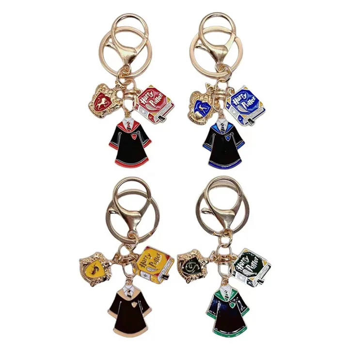 Graduation Keychain Classic Unisex Metal Harry Potter Academic Dress Book Meda Pendant With Key Holder For Student SouvenirGifts Cherry Super Store
